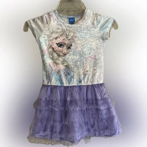 *3for$30* Disney Frozen Elsa Tiered Tutu Dress, Gently Pre-Owned, Size S (6/6x)